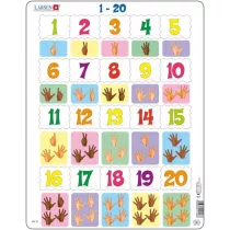 Puzzle 20 el. Liczymy 1-20 Larsen