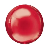 Balon foliowy kula czerwona 38x40cm