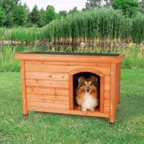 Trixie Buda o plaskim dachu Natura, S–M: 85 x 58 x 60 cm, brzowa