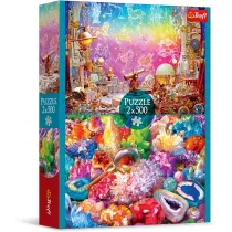 Puzzle 2x500 el. Kosmos i kryszta�y Trefl