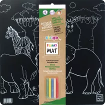 Strigo Funny Mat Black - Safari + kreda 40x40 cm