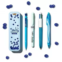 Bic Zestaw niebieski w metalowym pude�ku 4 el.