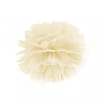 Pompon bibuowy kremowy 25cm
