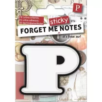 If Forget me sticky. Notes kart samoprzylepne litera P niebieski