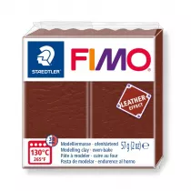 Staedtler Masa plastyczna termoutwardzalna Leather Effect, orzechowa, kostka, 57g