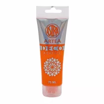 Astra Farba akrylowa Deco Artea w tubie 75ml pomaraczowa