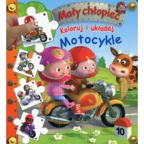 May chopiec. Koloruj i ukadaj. Motocykle