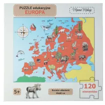 Puzzle edukacyjne 120 el. Europa Mama Maluje