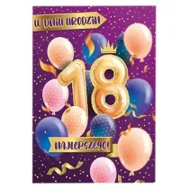 Kukartka Karnet Urodziny 18