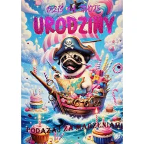 Yeku Karnet Urodzinki Mops 3K