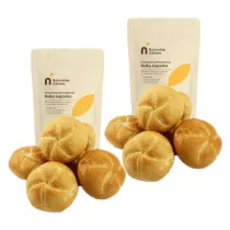 Naturalnie Zdrowe Mieszanka do wypieku buek kajzerek 100% orkiszowa Zestaw 2 x 500 g