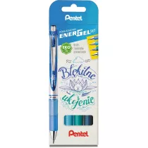 Pentel Zestaw pir EnerGel BL77 bkitne ukojenie 4 szt.