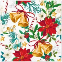 Paw Serwetka Lunch Decor Botanical Noel 33x33 20szt./op.