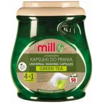 Mill Kapsuki do prania Uniwersalne 2W1 Zielona Herbata (50 pra) 50 szt.
