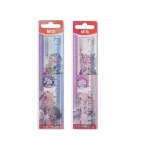 Linijka plastik Manga Pink Fantasy 15cm mix M&G
