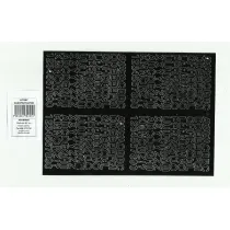 Artdruk Litery samoprzylepne 0,7 cm 8 arkuszy czarne