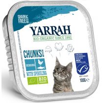 Yarrah Karma dla kota Kurczak z kawałkami ryby i spiruliną 100 g Bio
