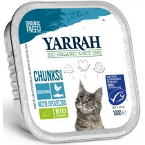 Yarrah Karma dla kota Kurczak z kawa�kami ryby i spirulin� 100 g Bio