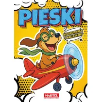 Kolorowanka komiksowa. Pieski z naklejkami