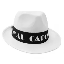Godan Kapelusz Al Capone bia�y