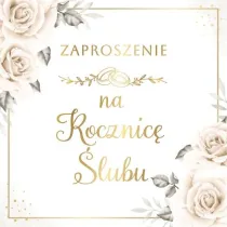 Armin Style ZAPROSZENIE ROCZ SLUB 130X130 Z KOP AS ZP113 10S