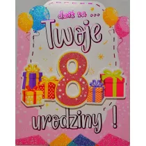 Yeku Karnet Urodziny 8