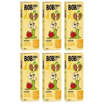 Bob Snail Przekska jabkowo-gruszkowa bez dodatku cukru Zestaw 6 x 30 g