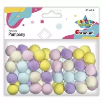 Titanum Pompony poliestrowe mix 16mm