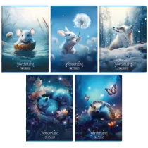 ZESZYT HERLITZ WONDERLAND A5/32K W LINI PODWJNA KOLOROWA