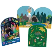 Floss & Rock Naklejki wielokrotnego u�ytku dinozaury