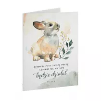 Kartka sk�adana - owierz Panu - Zaj�czek