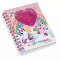 KIDS EUROSWAN Notatnik z serduszkiem Sweet Dreams