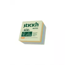 Stickn Notes kostka FSC pastel ��/pom/nieb/fiol/ziel. 51x51mm 240 kartek