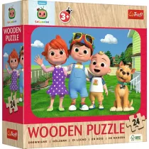 Puzzle drewniane 24 Wesoy Cocomelon TREFL