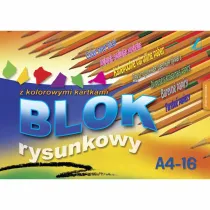Kreska Blok rysunkowy kolor A4 16 kartek 10szt/opak