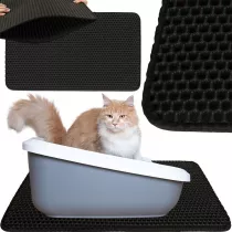 Mata pod kuwet dla kota wodoodporna dwuwarstwowa 40x60cm XXL
