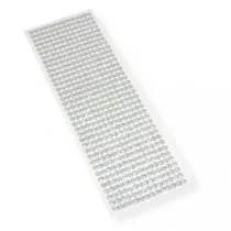 Polsirhurt Krysztaki samoprzylepne srebrne 6mm