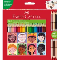 Faber-Castell Kredki trjktne dwustronne 27 szt.