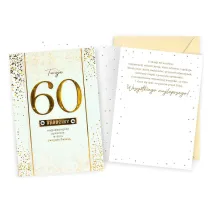 Kukartka Karnet B6 Urodziny 60