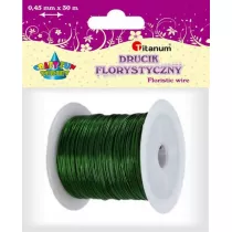 Titanum Drucik florystyczny zielony 0,45mmx30 m