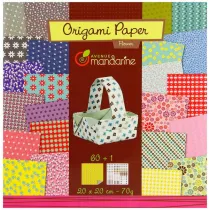 Avenue Mandarine Papier origami Flowers 20 x 20 cm 60 kartek