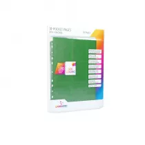 Gamegenic Koszulki do segregatora 18-Pocket Pages Sideloadingt Green 10 szt.