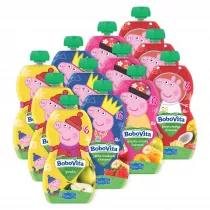 Zestaw musw owocowych po 6. miesicu mix smakw winka Peppa 12 x 100 g