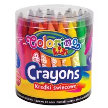 Patio Kredki wiecowe Jumbo Colorino Kids w wiaderku 48 szt.