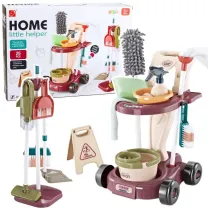 Zestaw Do Sprz�tania Dla Dzieci W�zek Mop Wiadro LeanToys
