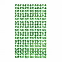 Dalprint Krysztaki samoprzylepne light green GRKR-056