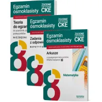 Pakiet. Egzamin �smoklasisty. Matematyka: Niezb�dnik, Zadania z odpowiedziami. Repetytorium, Arkusze z rozwi�zaniami krok po kroku