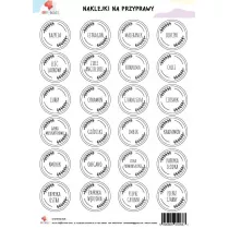 All4Kids Naklejki na przyprawy biae A4