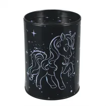 Skarbonka metalowa okr�g�a Unicorn holograf  STARPAK 536635