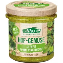 Allos Pasta warzywna ze szpinakiem i orzeszkami piniowymi bezglutenowa 135 g Bio